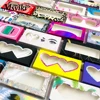100 Pcs Eyelash Packaging Box Bulk Wholesale Custom 3D Mink Lashes Boxes Packaging With Logo Makeup Set Eyelashes Case Pack 1