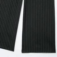 HXAO 2024 Women's Pants Baggy Wide Pants Woman Fashion Black Trousers Casual High waisted Pants Autumn Bluey Flared leggings - Image 5