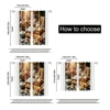 2 pcs, filtering curtains (excluding rods, non-movable, without batteries) A warm bread and pastry design with a rustic baking 6