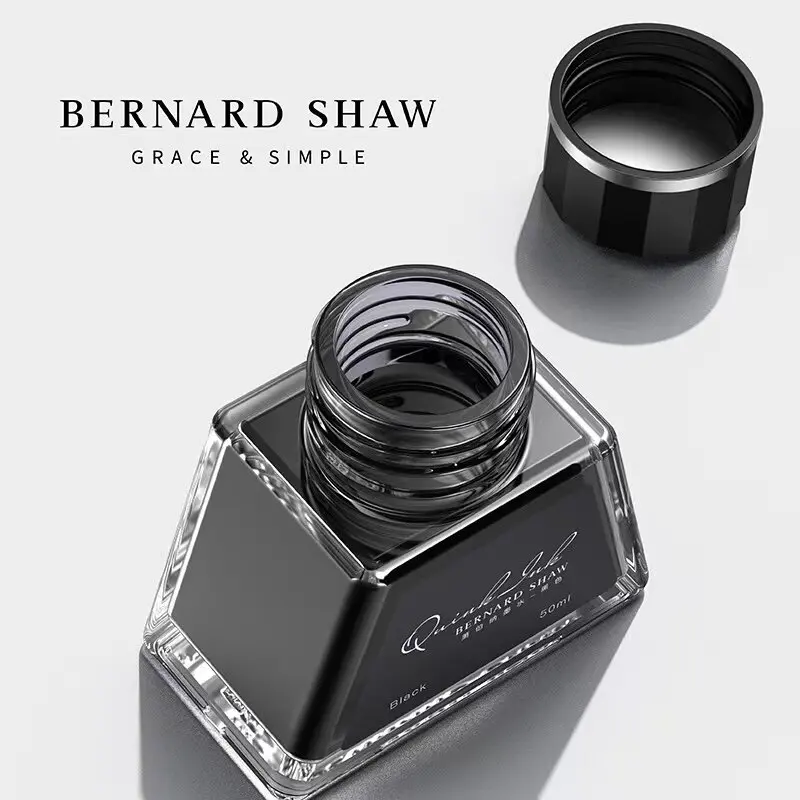 베르나드 프리미엄 만년필용 잉크 - 빠른 건조, 무탄소, 막힘 방지 포뮬러 - 50ml 대용량