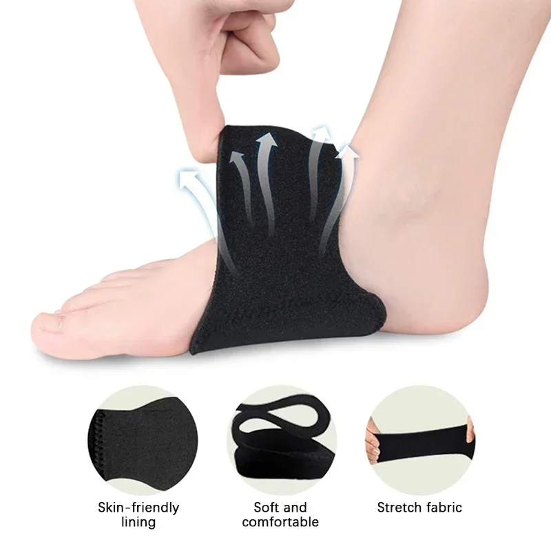 1Pair Arch Pad Support for Flat Foot Correction High Arch Cushioning Plantar Fasciitis Pain Relief Foot Pads Orthopedic Insole arch support brace plantar fascia brace arch support sleeve foot pad