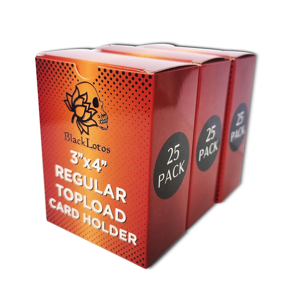 

25PC3x4 "Toploader жесткие карточки 35pt защитные карточки для спортивных карт, баскетбольных карт, внешний карман, слот для карт