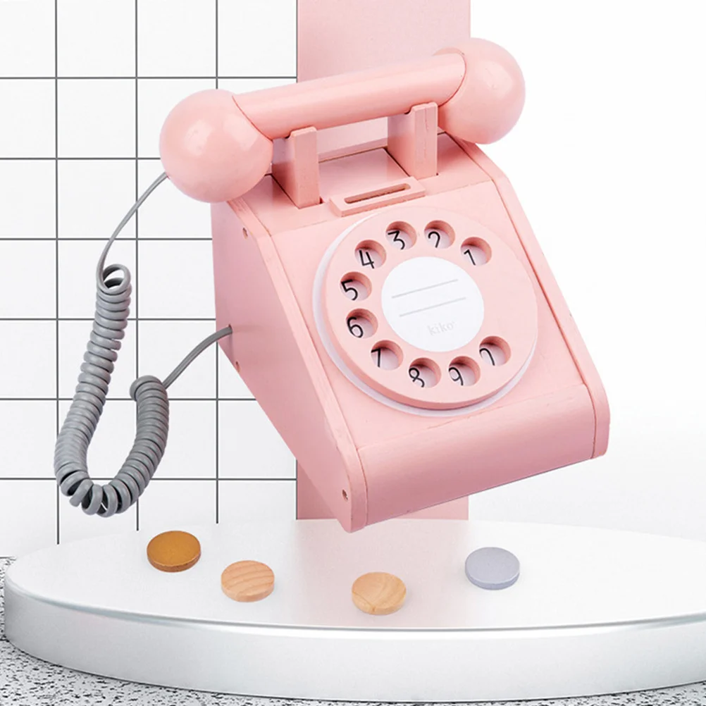 Telephone Kid Phones Interaction Plaything Photo Prop Small Toy Simulated Child