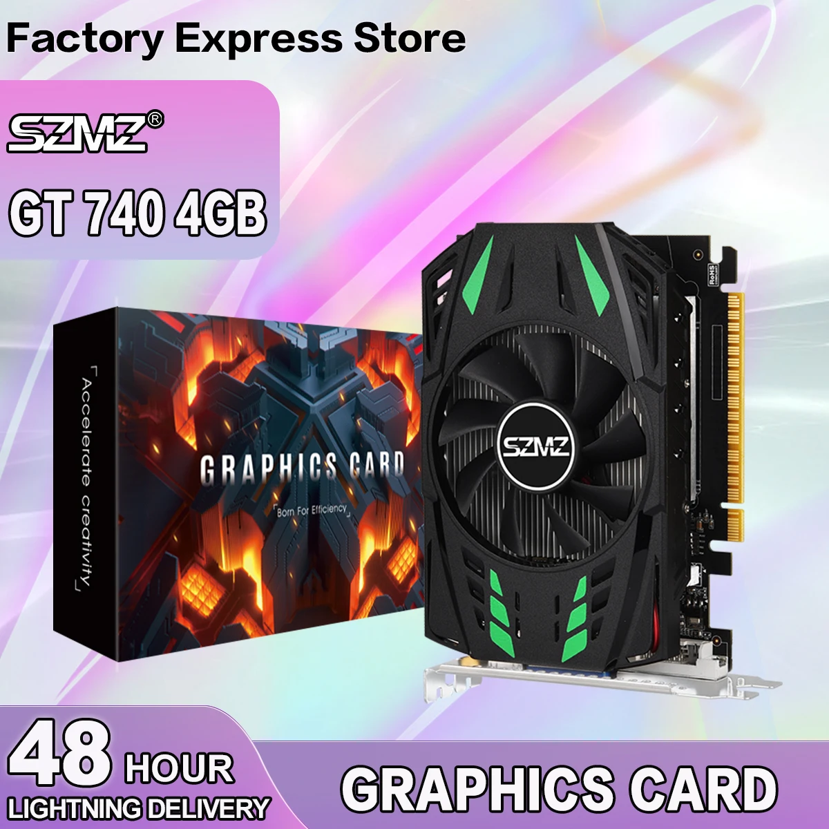 Galaxy Gt 740 Low Profile JIESHUO NVIDIA GT 740 4GB Video Graphics