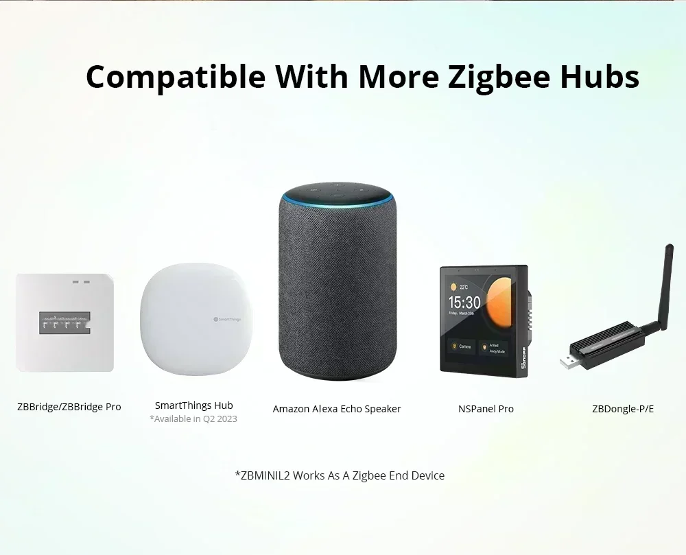Sonoff ZBMINI L2 Zigbee DIY 스마트 스위치 중성선 필요 없음 1-Gang 양방향 제어 Alexa Google 홈 음성 제어