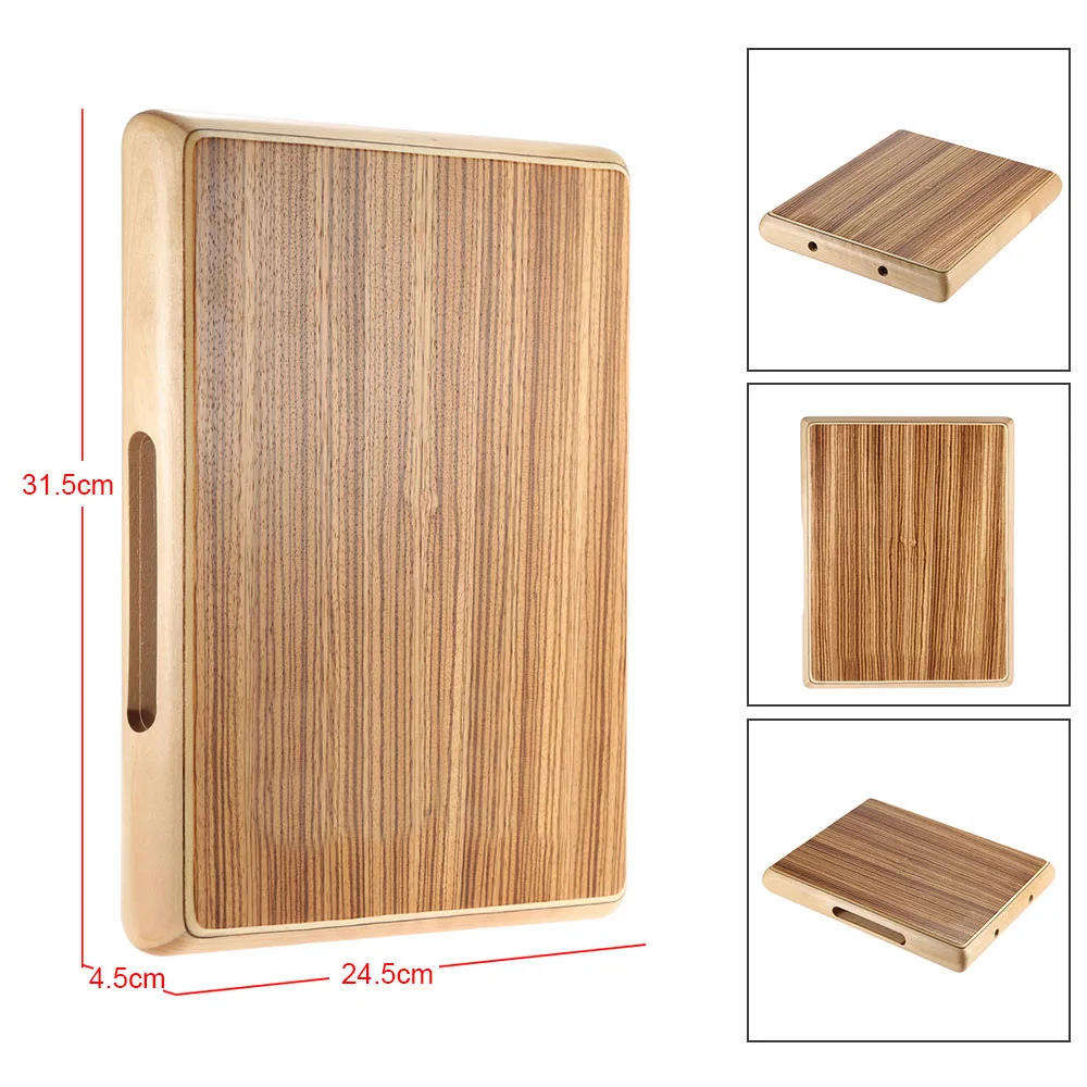 Cajon Drum Compact Travel Box Drum Flat Hand with Adjustable Strings Carrying Bag musical percussion instruments