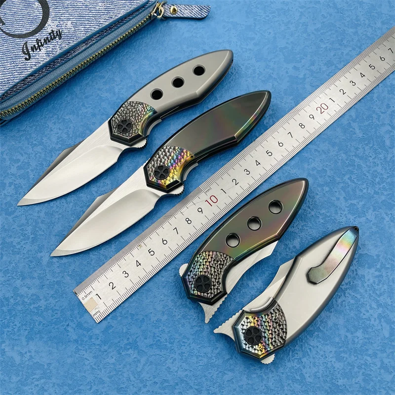 INFINITELEFoldingKnifeM390BladeTitaniumZirconiumalloyHandle