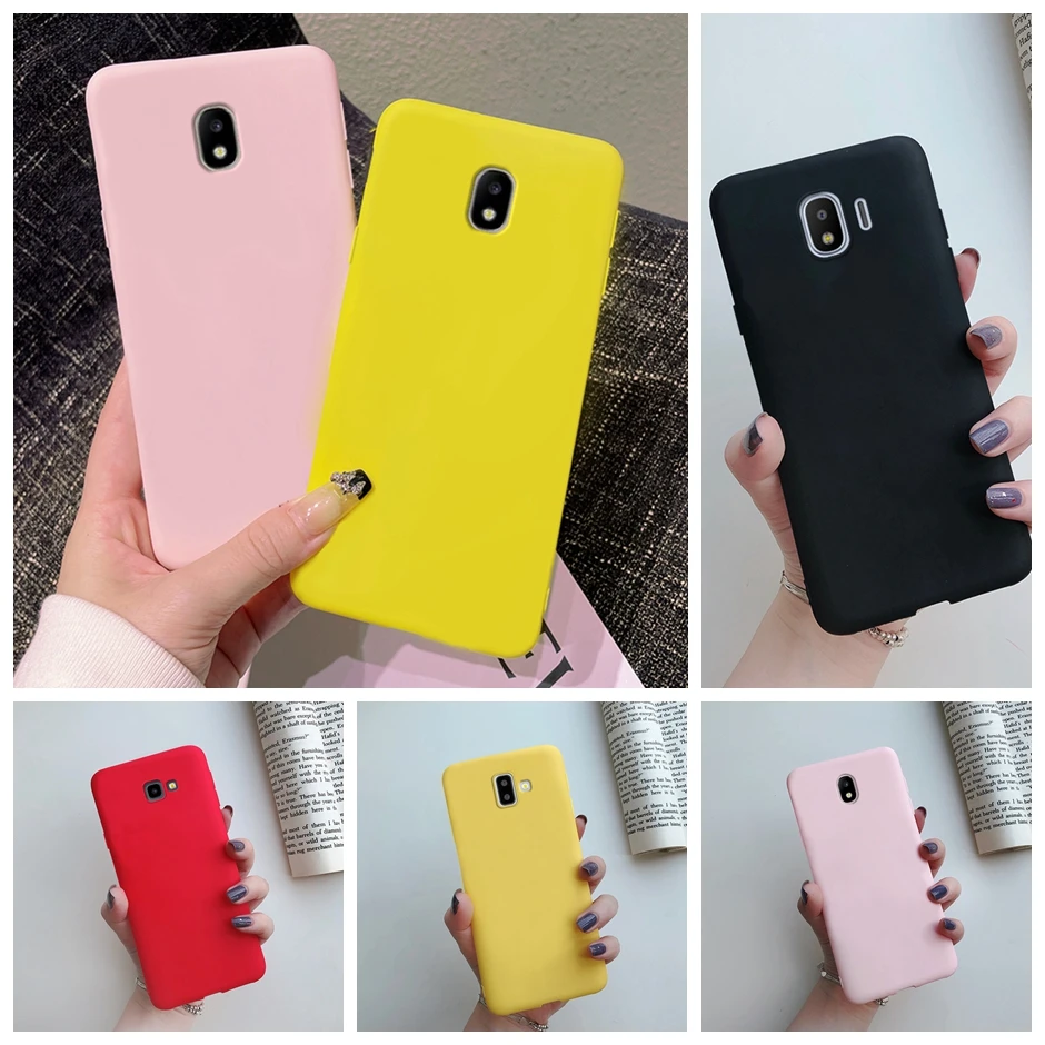 Per Samsung J3 J5 J7 2017 Custodia In Silicone Cover Posteriore Semplice Per Samsung Galaxy J4 Plus J6 Plus Custodie Per Telefono Samsung J2 Core Bump