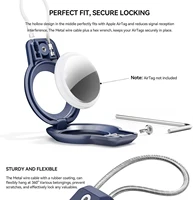 GITFOS Airtag Holder For Apple Airtag GPS Tracker Case Anti-lost Keychain Holde for Luggage Backpack Pet Collar Keys 3