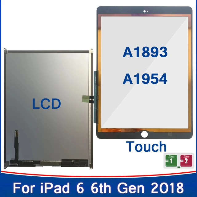 Aaa+ Lcd Touch Screen For Ipad 2018 A1893 A1954 Touch Screen Digitizer  Panel Lcd Display For Ipad 6 6th Gen 2018 A1893 A1954 - Tablet Lcds &  Panels - AliExpress