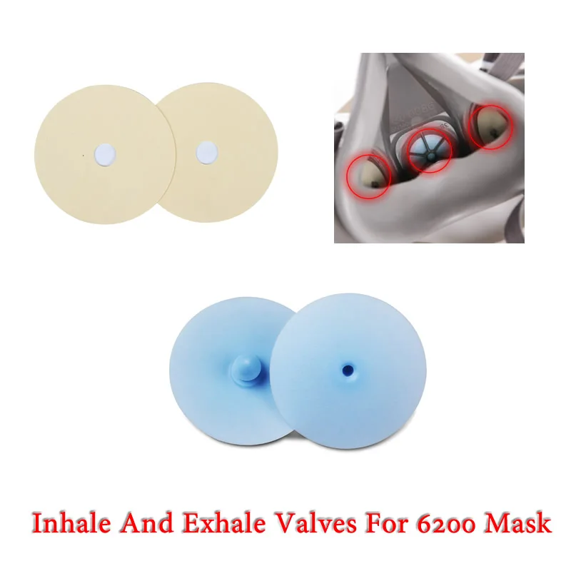5-10 Pezzi 6893 Valvole Per Inalazione 6889 Valvole Di Espirazione Gel Di Silice 6200 Accessori Maschera Sostituire Per Respiratore 6200/7502/6800