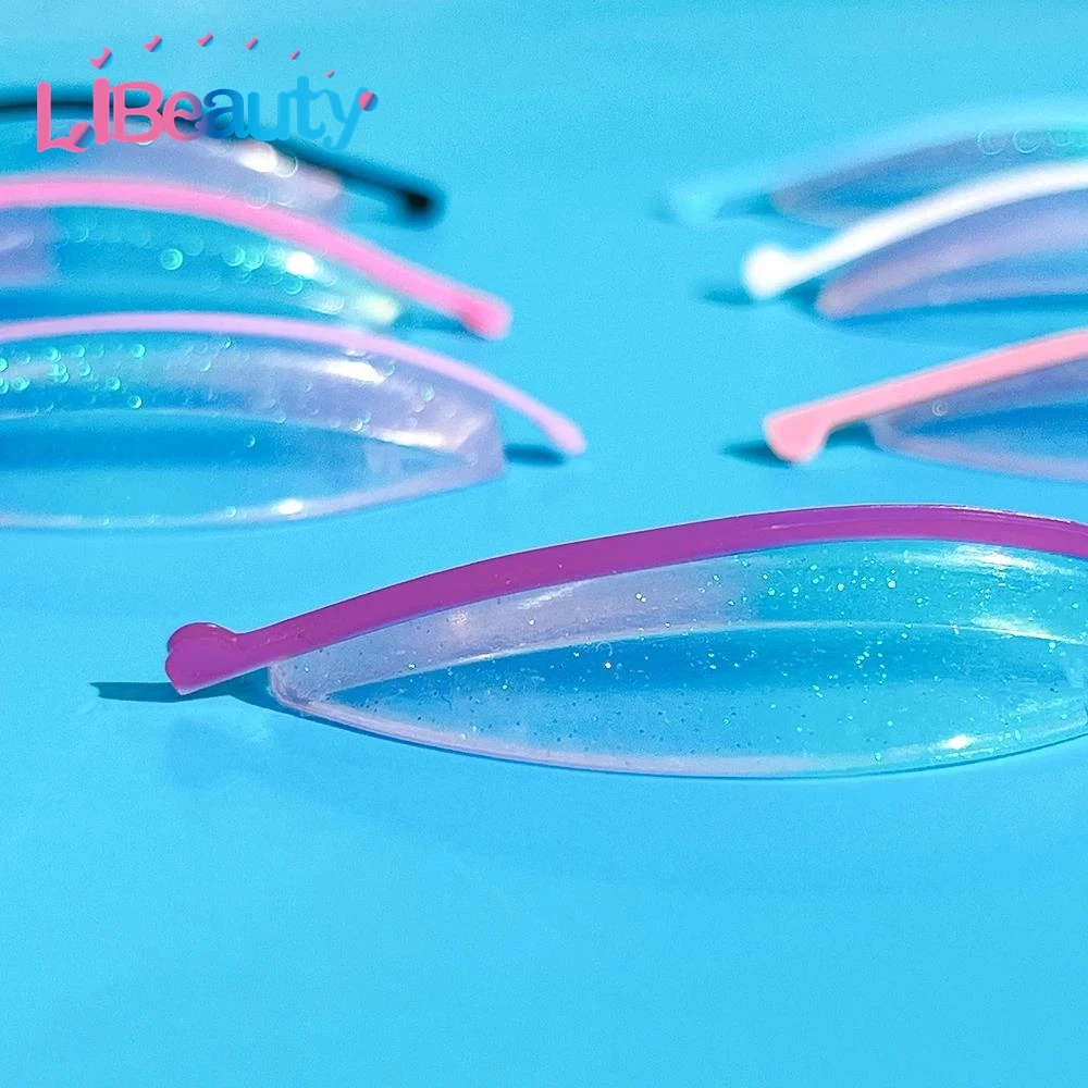Libeauty 3 짝/가방 실리콘 래쉬 리프트 리본 테이프 재사용 가능한 속눈썹 파마 문자열 롤러 래쉬 리프트 쉴드 보상기 메이크업 도구