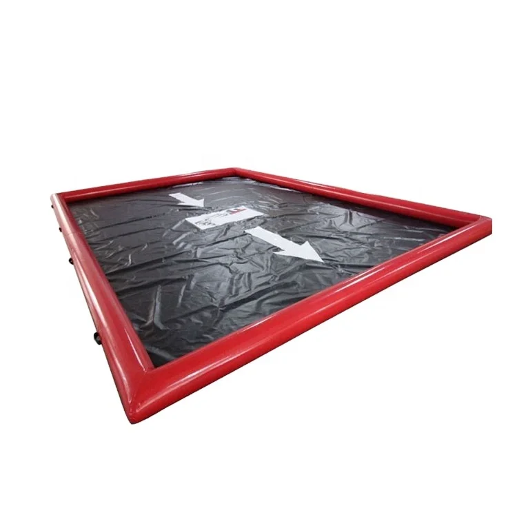 Durable 6*4m Outdoor Inflatable Wash Car Mats PVC Inflatable Water