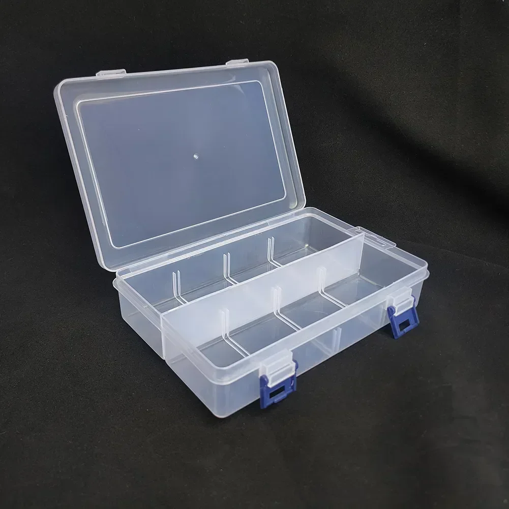 

Organizer Box Large Holder Box Compartment Adjustable Storage 8 Case Storage Grids Plastic Tool Capacity Screw 20*13.5*4.5cm