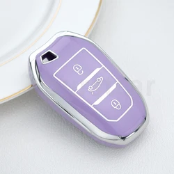 Premium Car Key Shell Cover - Sleek and Durable Protection (Purple cover(SL))