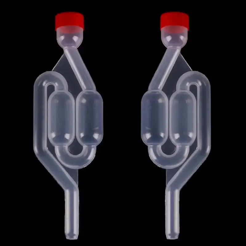 Water Seal Exhaust One Way Home Brew Wine Fermentation Airlock Sealed Plastic Air Lock Check Valve Water Sealed Valves Homebrew