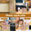 Wooden Straw Holder, Tumbler Straw Wall Mounted Organizer, Cupboard Drinking Straw Rack Storage 6