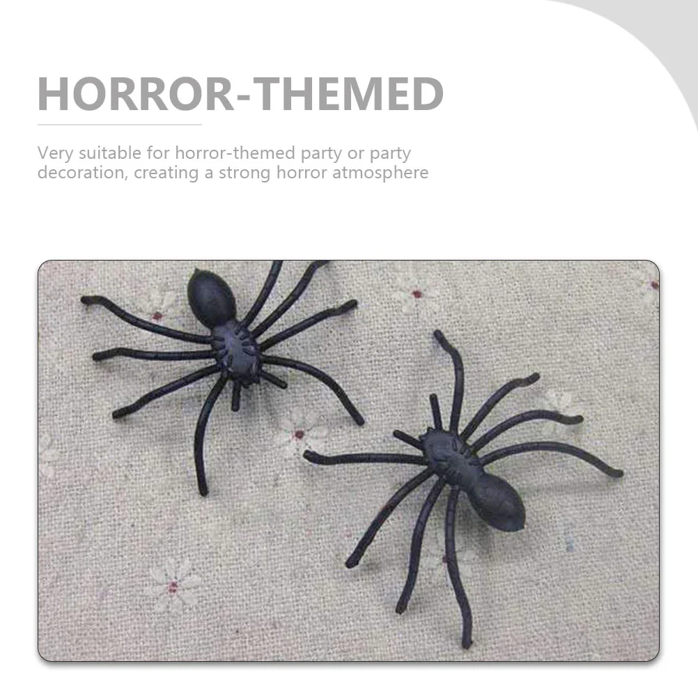 Simulation Spider Decorations Plastic Joking Toys Halloween Spiders Child Ghost