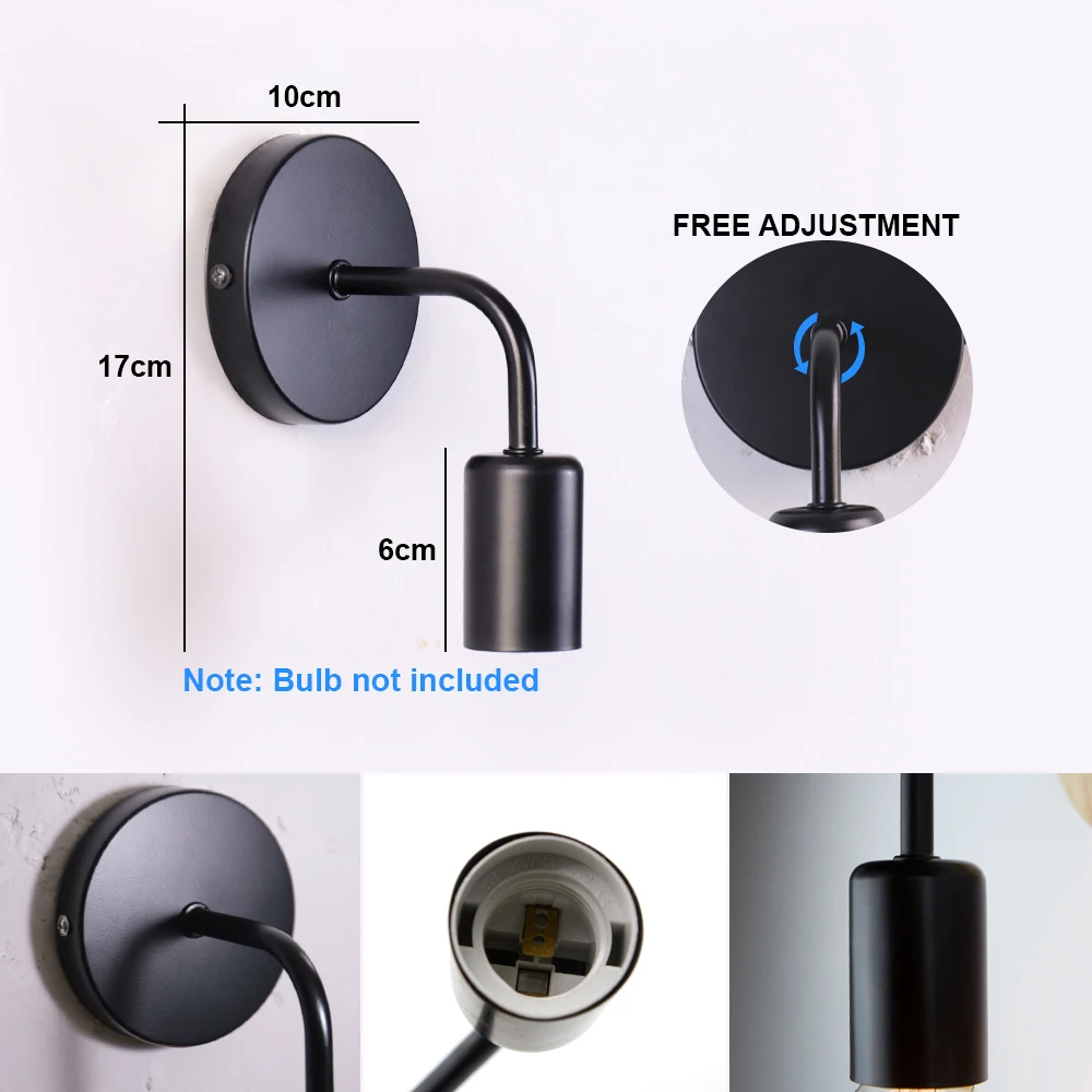 Wall Light Retro Wood Wall Lamp E27 220V 110V Vintage Sconce Wall Light Fixture Bedside Retro Lamp Indoor Home Decor Bedroom Lights