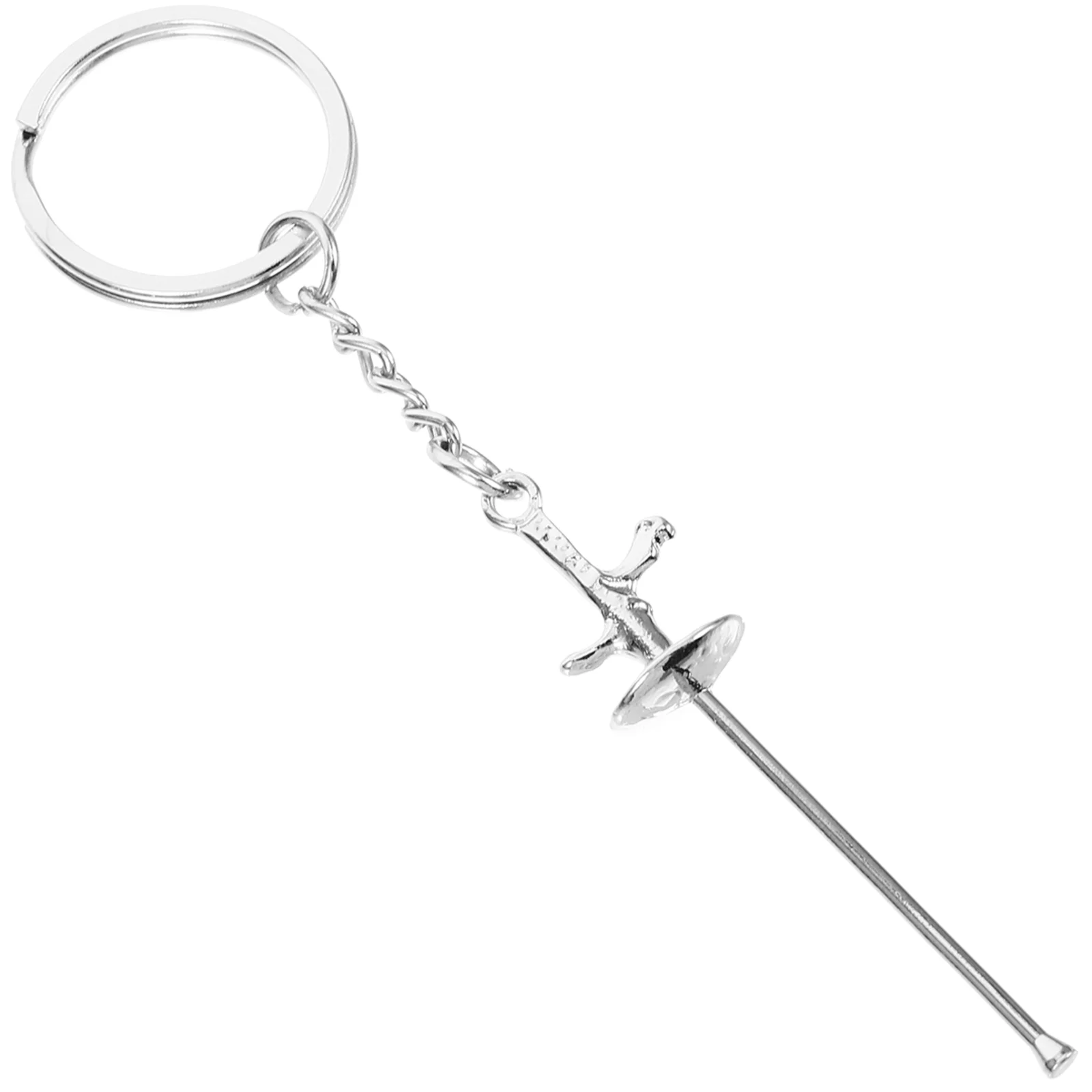 

Fencing Keychain Metal Fencing Key Ring Handbag Charm Car Key Ring Bag Purse Hanging Pendant Fencing Sport Fans Fencer Souvenir
