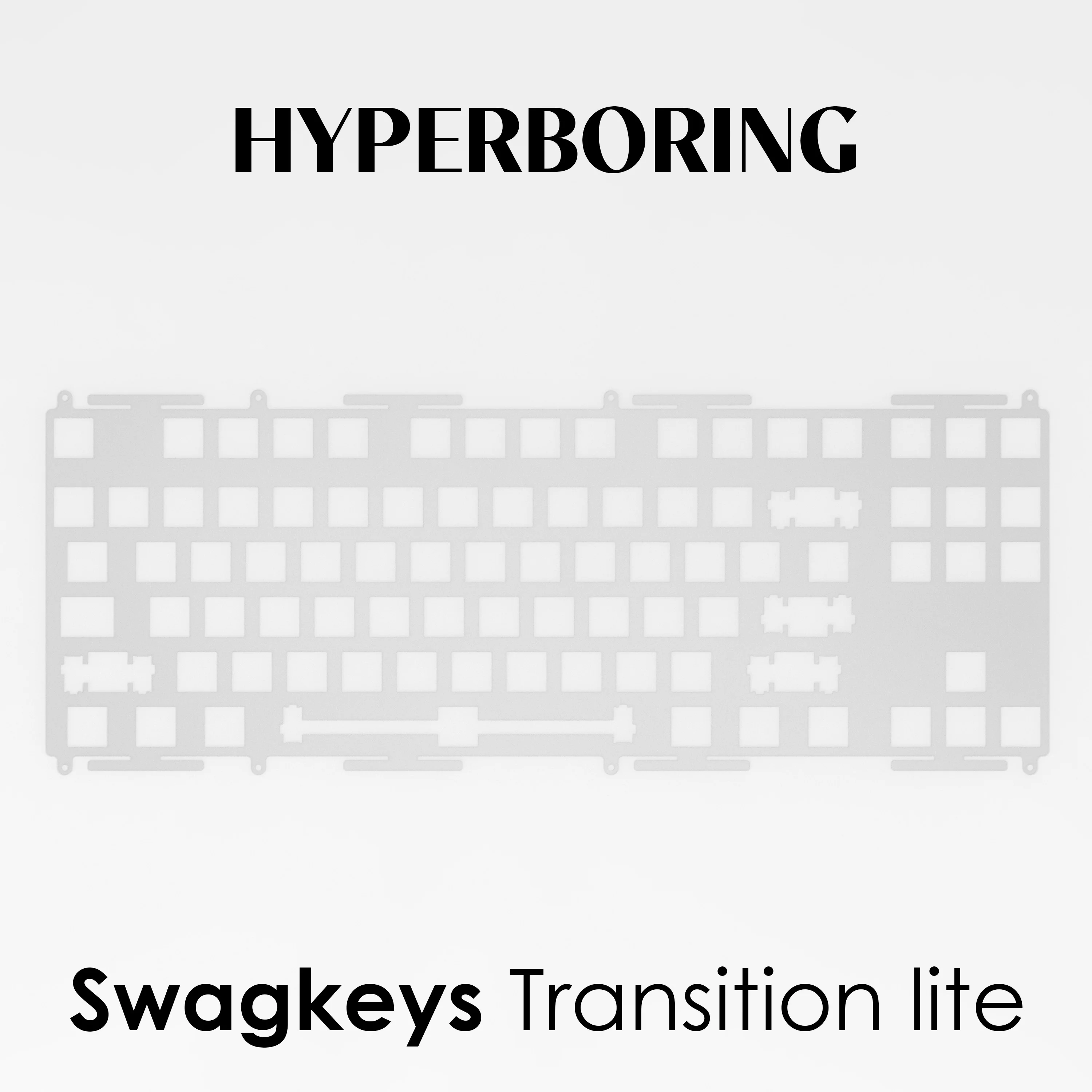 Swagkeys Transition Lite Customized Keyboard Plate PP PC FR4