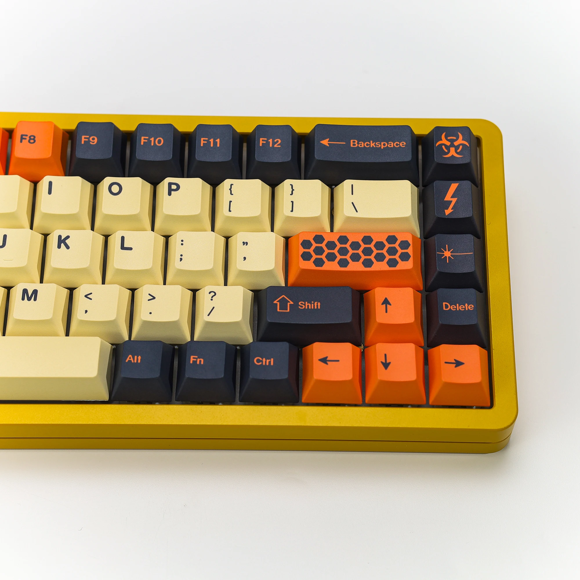 KBDiy Clone Retro GMK Tastenkappe Carbon Cherry Profile Alice Split Space PBT ISO Tastenkappen für 60 magnetische mechanische Tastatur Gaming – Detail 13