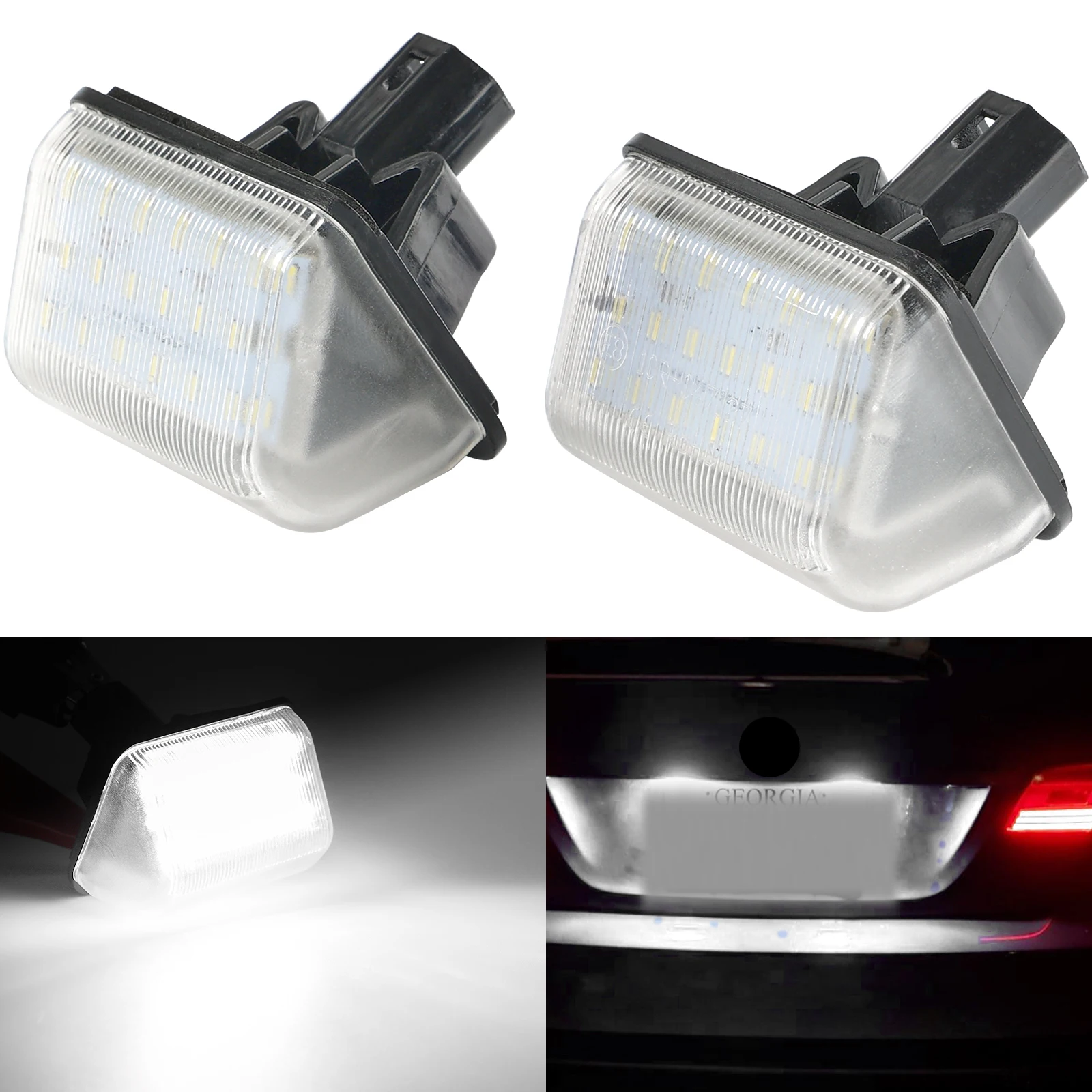 PairLEDLicenseNumberPlateLightsCanbusNoErrorForMAZDASPEED6