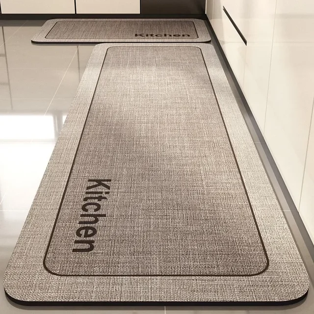 Tappeto per cucina Tappetino assorbente Tappetino in PVC antiscivolo Zerbino d'ingresso Bagno Toilette Tappeto antiscivolo Alfombra De Cocina 1