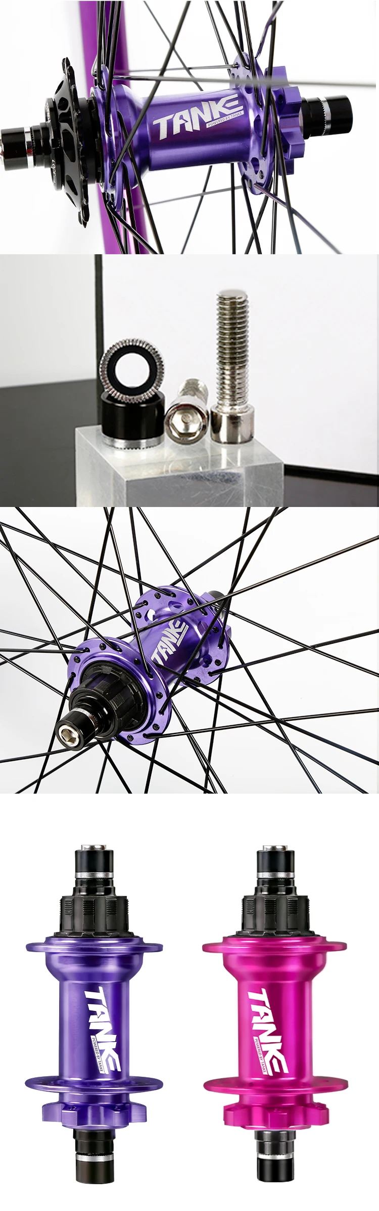 TANKE Dirt Jump Nabe Single Speed Schlösser Aluminiumlegierung 32 Löcher 120 Punkte 135 * 10 mm, DJ MTB Fahrradnabe Sicherungsring 6 Klaue 3 Zähne BMX – Detail 8