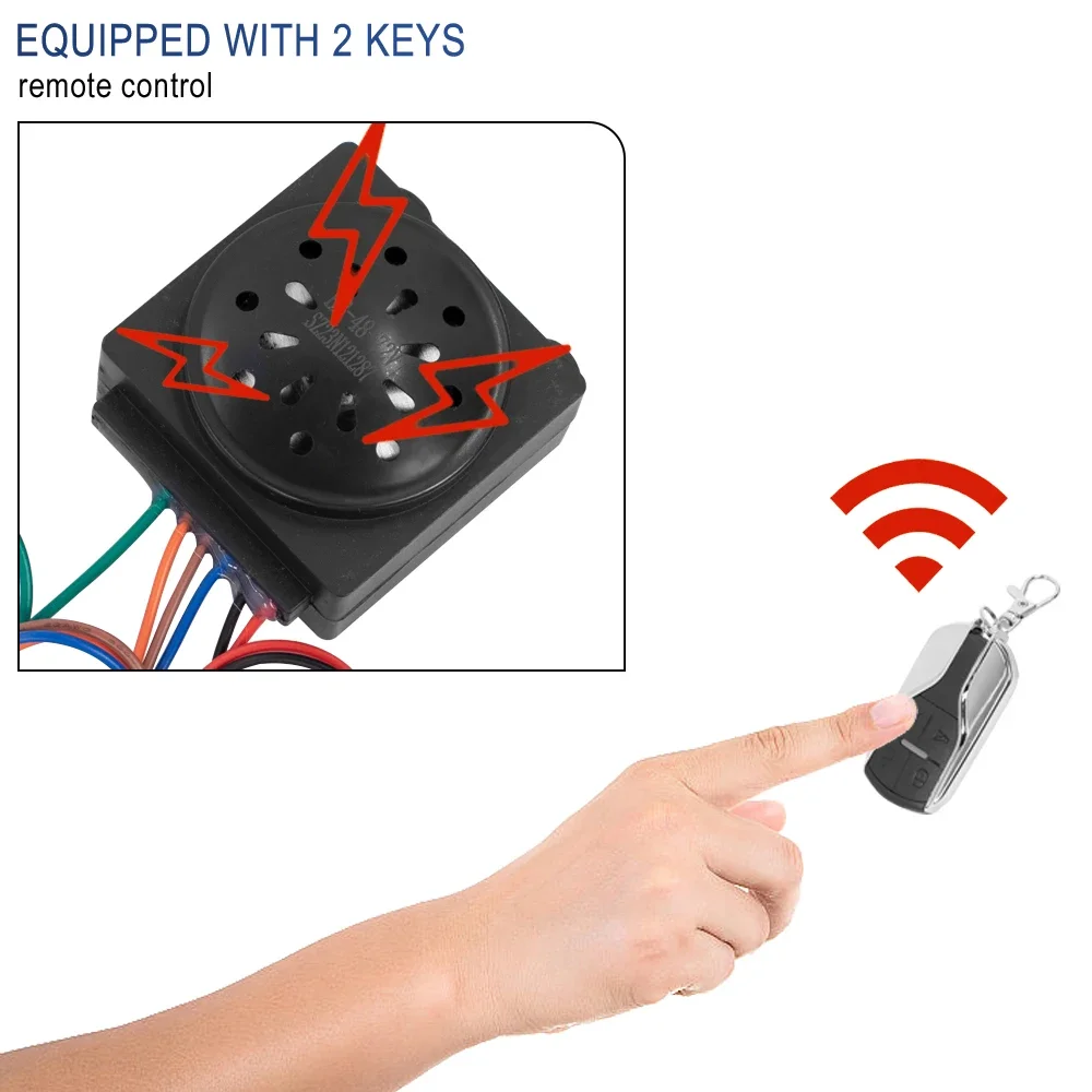 Description Picture 5 of itemElectric Scooter 36V-72V One-key Start Anti-theft Device Remote Control Lock For Citycoco Modified Accessories Parts