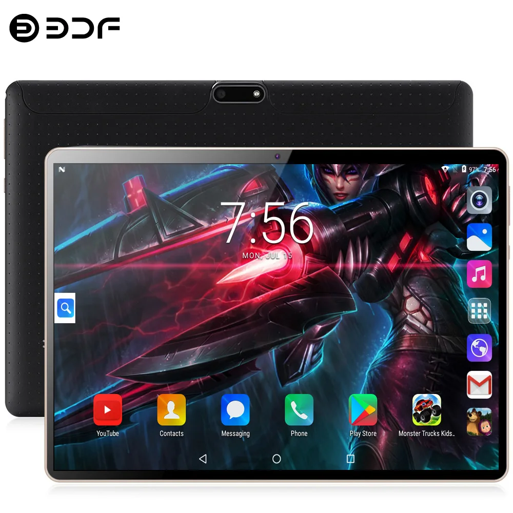 New 10.1 Inch Tablet Pc 4GB RAM 64GB ROM Octa Core 3G Phone Call Android 9 Google Play Bluetooth Dual SIM Cards WiFi Tablets