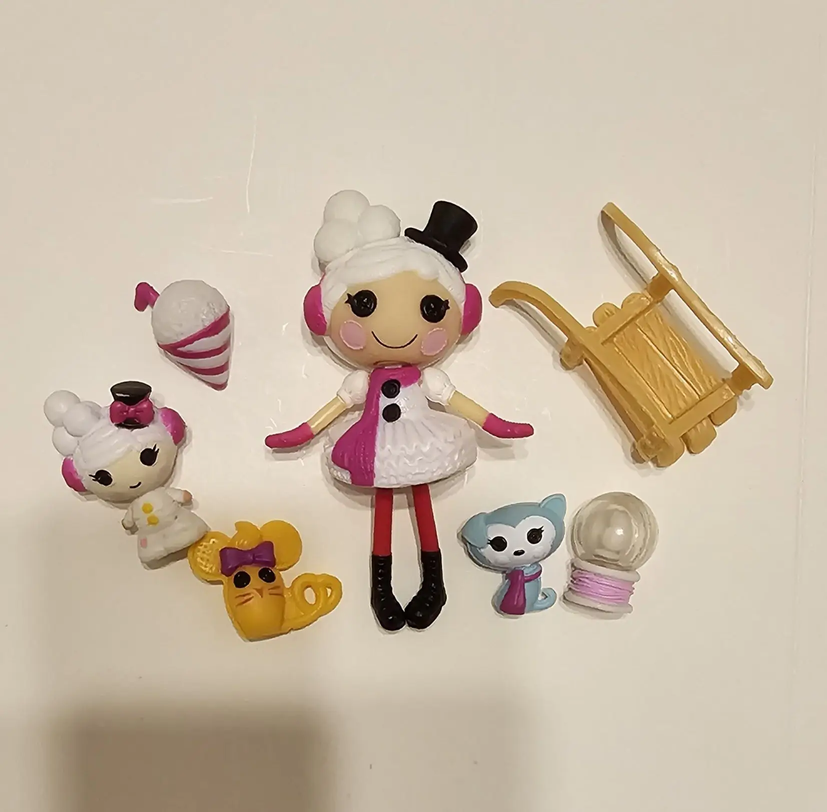 미니 8-10CM 디자인 PVC 장난감 라라루피 인형 휴일 소녀 선물