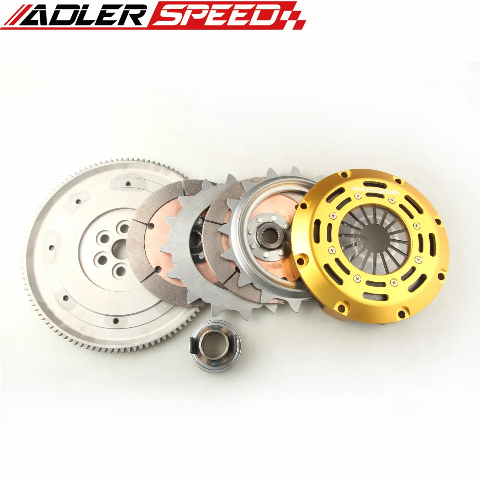 ADLERSPEED 7.25인치 185mm 레이싱/스프링 클러치 싱글/트윈/트리플 디스크 클러치 키트+플라이휠 (92-05 혼다 시빅 D15 D16 D17 용)