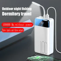 100000MAH power bank large capacity mobile power supply universal 5V fast charging， USB interface, Apple, Android, Huawei phones - Image 2