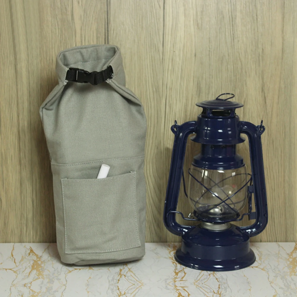 35cm Retro Outdoor Camping Kerosene Lamp Storag Bag Lantern Oil Lamp Holder Vintage Photo Props