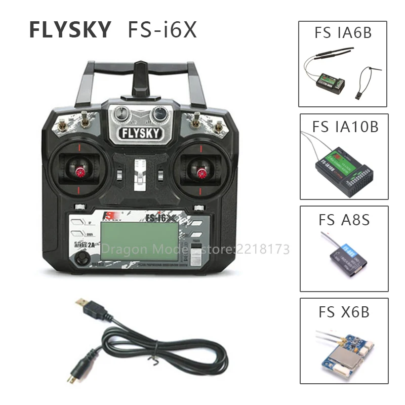 Flysky Fs I6x 10ch 2.4ghz Afhds 2a Rc Transmitter Fsi6x I6x 10ch 2