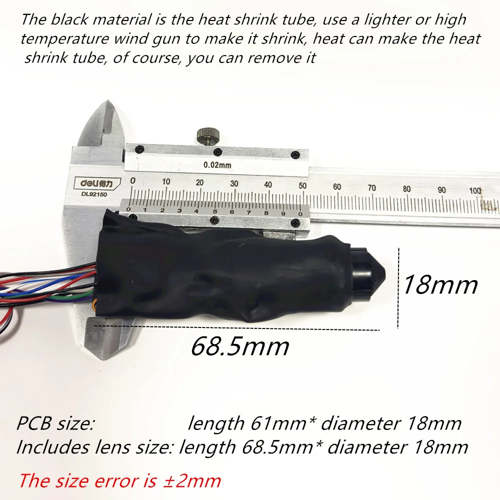 Compact camera module with lens displayed on a white background