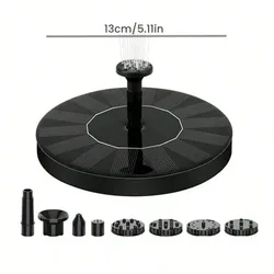 Enhanced Solar-Powered Garden Fountain (13cm)