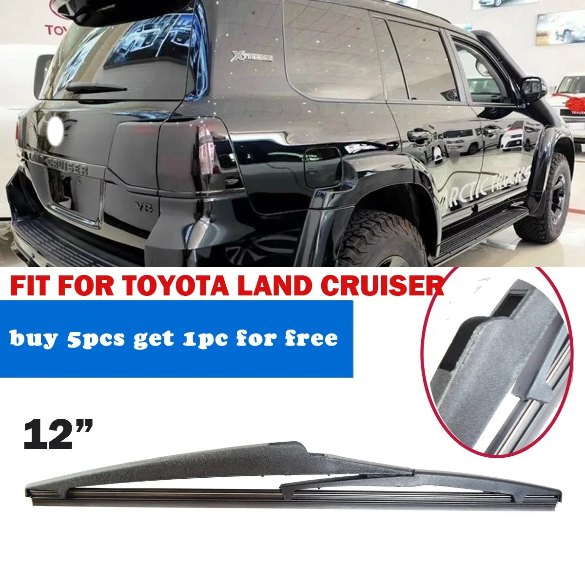 

1PC for Toyota LAND CRUISER 2007 Car Rear Wiper Blade 12" 310mm Windscreen Windshield Auto YC102008-LAND