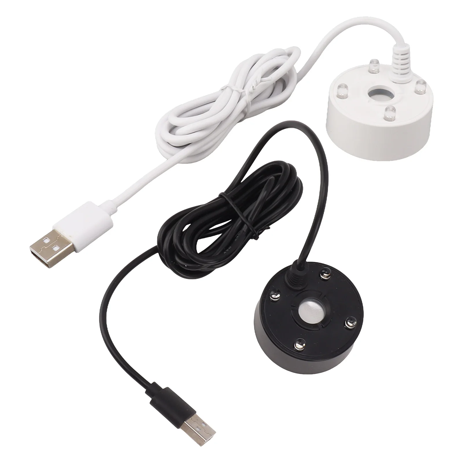 Atomizing Sprayer Mist Maker Fogger USB Colorful LED Lights 5V Sound Fountain Atomizer for Pond Rockery Fish Sink