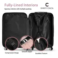 Ensemble de bagages 2 pièces, valise cosmétique 14 pouces + valise cabine 20 pouces, bagages rigides en ABS avec motif feuille en relief et serrure à combinaison 4