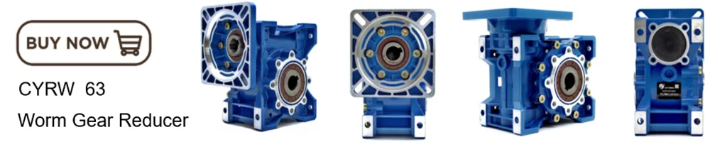 Description Picture 6 of itemCHENYUE High Torque Worm Gearbox Speed Reducer NMRW75 CYRW75 Input 19/22/14/24/28mm  Ratio 5-100 Tin bronze CNC Free Maintenance