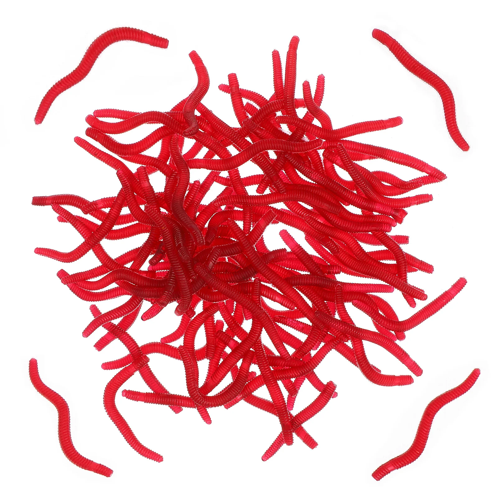 

200 pcs Sea Fishing Lures Simulation Fishing Baits Outdoor Fishing Gears (Red)