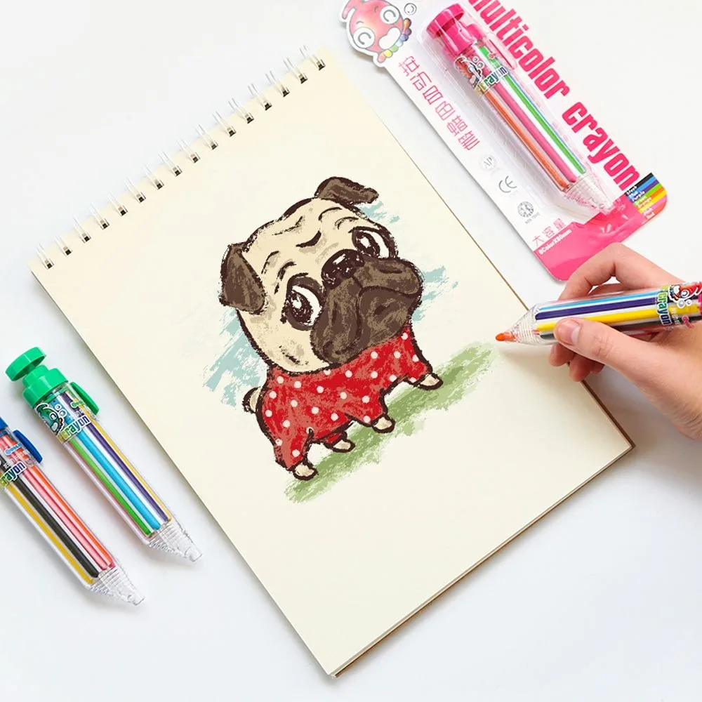 Office School Supplies Painting Pens Children Graffiti Tool Highlighter Marker Pen Colored Pencil Multicolor Crayons Oil Pastel