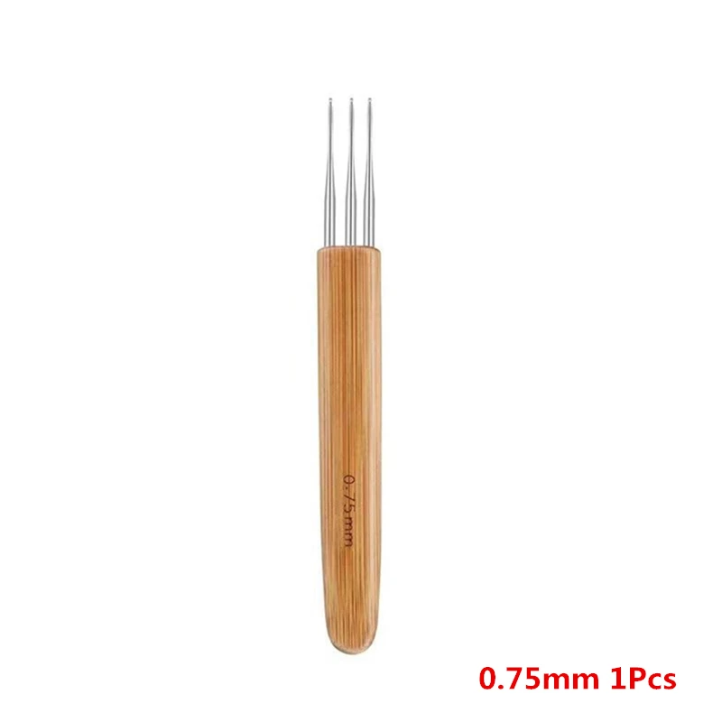 Wooden Handle Crochet Hook for Dreadlocks - Precision Needles, Available in Two Sizes