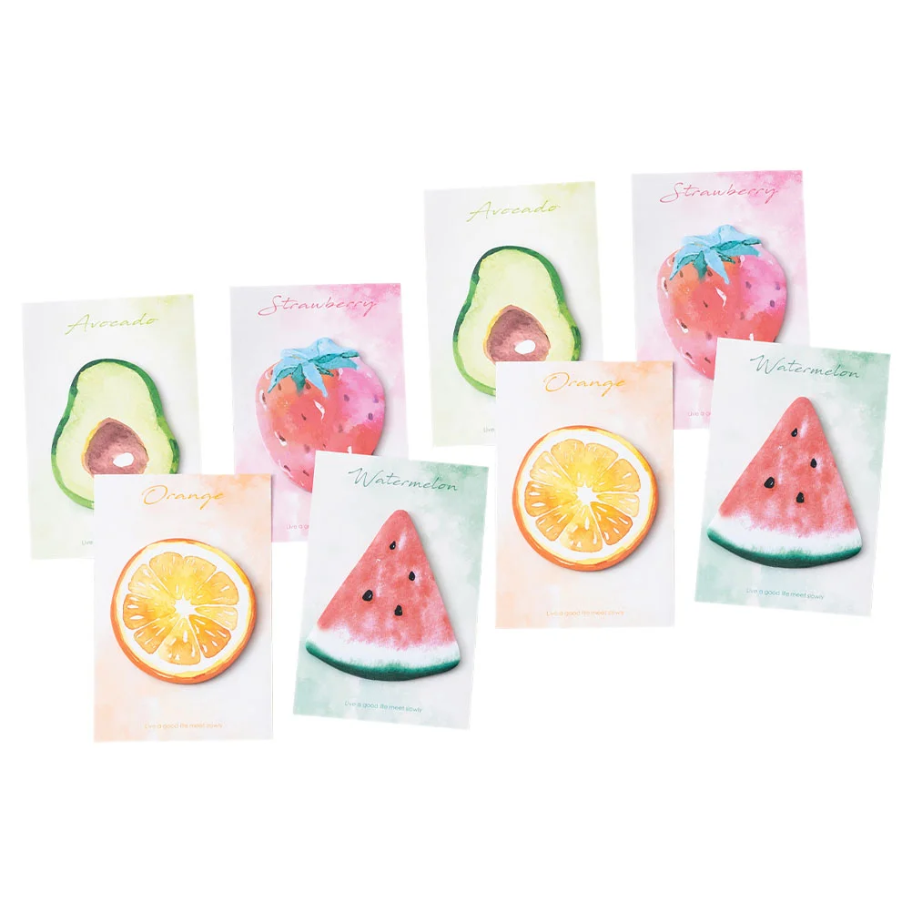 

8 Books Fun Sticky Notes School Pads Stickers for Household Memo Simple Design Compact