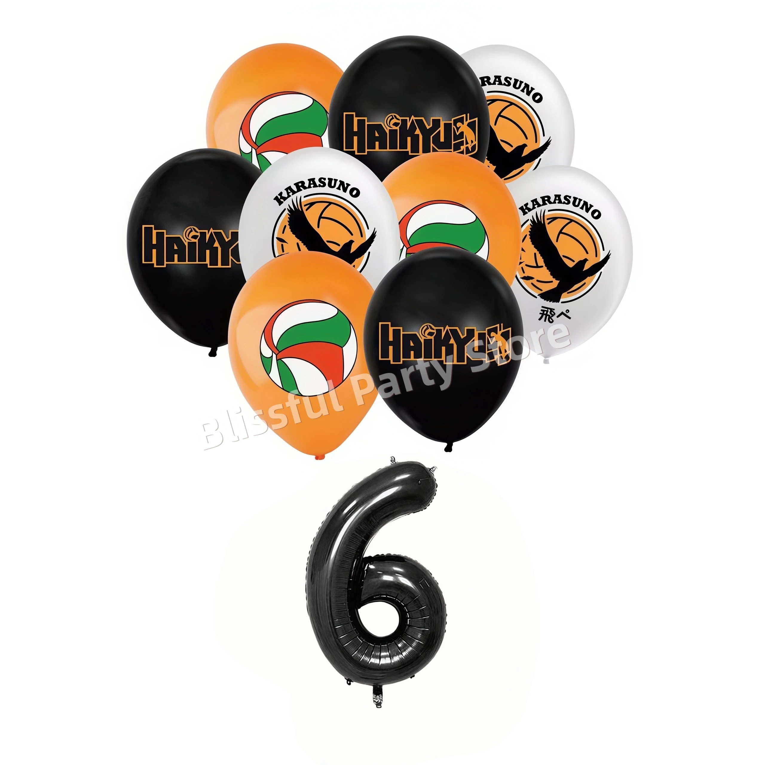 Haikyus Geburtstagsparty-Dekoration Volleyball Teenager Ballon Tortendekoration Haikyu Volleyball Junge Banner Festival Zubehör – Detail 10