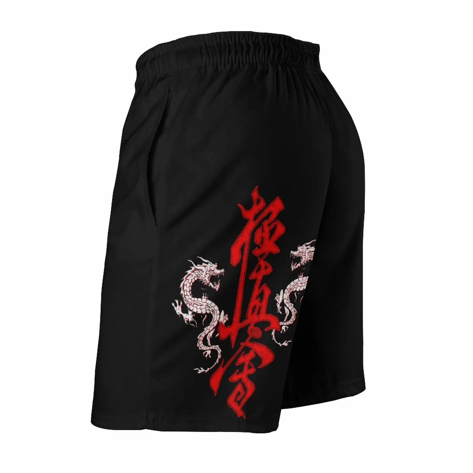 Casual Beach Pants Anime Beach Kyokushin Karate Kanji T-shirt Dragons Sensei Gift Breathable Quick Dry Vintage Loose Adjustable 2