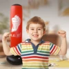 Standing PVC Punching Bag for Adults, Inflatable 160cm Kick Boxing Bag, Kids Punch Bag for Kickboxing, Sandbag for Boys & Girls 4
