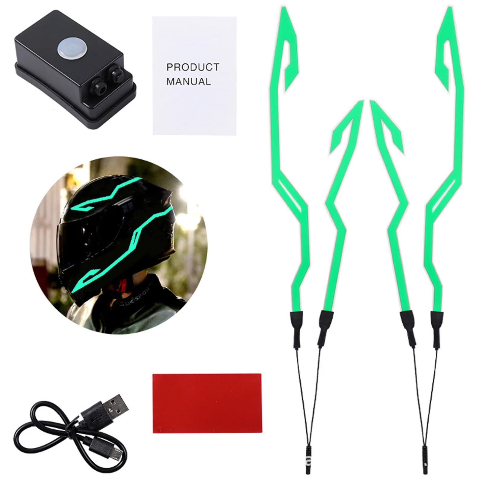 Motorcycle-DIY-Helmet-Light-Bar-Cold-Led-Light-Strip-Riding-Signal ...